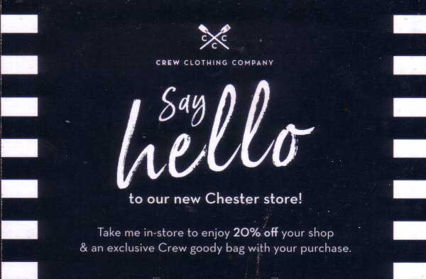 Chestertourist.com - Crewe Clothing St. Werburgh Street Page Two